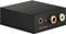 goobay 58493 Toslink Extractor Audio S/PDIF Digital auf Analog Konverter/Audio Adapter/Umwandlung von Audiosignalen/Cinch Buchse & 3,5 mm Klinke/Blu ray Player, PS4, PS5, XBox/Schwarz