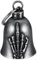 MOCY BELL - Clochette Moto Doigt d'honneur Porte-Bonheur MOCY BELL Acier Inoxydable Vintage