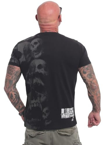 Yakuza Herren Peaceful Regular T-Shirt, Schwarz, XXL