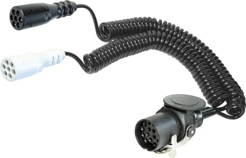 meinAnhängerersatzteil Telekabel Elektrowendel Spiralkabel LKW Kabel 24V 15 pol ISO 12098-2X 7pol.