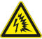 Dreifke® Aufkleber I Warnschild Warnung vor Lichtbogen, RoHS konform, Folie, SL 50mm, 10 Stück, DIN EN ISO 7010