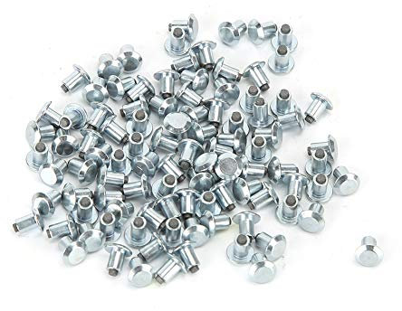 CHICIRIS 100 Stück 6,5 mm 0,3 Zoll Bolzen für Reifen Motorrad Auto ATV UTV, rutschfeste Nägel für Auto Motorrad ATV UTV Rationales Design (JX6.5-6.5-1)
