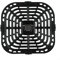 Crisper Plate Rack Parts Accessories Tray With Rubber Bumper Tips For Square Air Fryer Oven,With Pastry Brush For Home Kitchen(1 * Air Fryer Grill Pan)