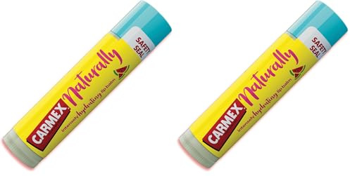 Carmex Naturally Stick Wassermelone - die natürliche Lippenpflege für ein geschmeidiges Ergebnis - 1 Stück á 4.25g, 23232 (Packung mit 2)