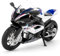 imtfzct 1/12 HP4 Motorrad Modellauto, Spielzeugmotorrad mit Sound und Licht, Mini-Motorrad-Rennwagen, Motorradmodell in Sammlerqualität, geeignet für Kinder von 4-7 Jahren (weiß)