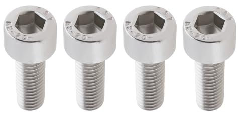 SG Store Lot de 4 Boulons de Serrage de Manivelle de Vélo en Acier Inoxydable 304 M6 X 18 Mm Pièce de Rechange Compatible avec Shimano Ultegra HollowTech