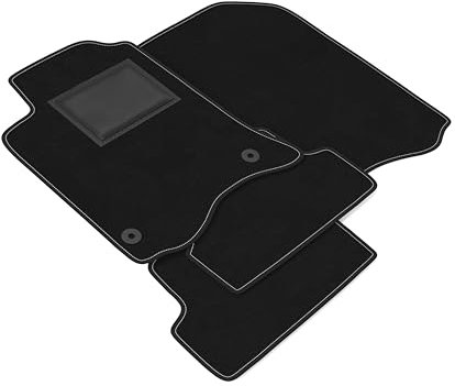 DHCarMats | Tapis de voiture pour Renault Laguna 3 Coupe de 2008 à 2015 | Tapis de voiture en moquette antidérapante | Intérieur d'habitacle - Kit complet avant et arrière