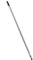 BawiTec Qualitäts Teleskopstiele stufenlos verstellbar ausziehbar mit Gewinde und Aufhängekappe Stiel Metallstiel für Besen,Schrubber,Wischer Teleskopstange Telesstiel (1 Stiel, grau, Basic, 200cm)