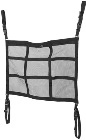 TIDTALEO Car Ceiling Cargo Net Dual Zipper Mesh Storage Bag Für Auto Strapazierfähiger Kofferraum Organizer Atmungsaktives Dachnetz Für Optimale Luftzirkulation Für Suv Und Van