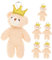 GARVALON 6pièces Porte-clés Mini Ours Peluche De Pendentifs Floconneux pour Décoration De Sac à De Mariage Et Fête Anniversaire