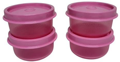 Tupperware Smidgets-Behälter klein Mini 28 ml mit Deckel 28ml 4 Stück Smidgets Wichtel (pink)
