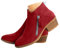 ticticlily Stivali Estivi Donna Con Cerniera Primaverili Invernali Eleganti Stivaletti Morbidi Tacco Basso Ankle Chelsea Boots Cowboy Bassi A Rosso 38 EU