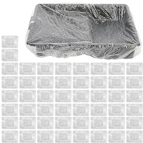 50 Pcs Paint Tray Liners 9 Inch Roller Tray Liners Paint Pads Easy Clean Paint Pan Liners for Walls & Ceilings Large Size, Durable & Leak-Proof