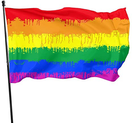 Drapeau LGBT gay et lesbien 90 x 150 m, bannière de décoration extérieure pour jardin