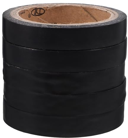 TOKIDNY 5 Rouleaux Ruban Adhésif Tennis Grip Antidérapant Bande de Maintien Transpirant pour Raquette de Badminton et Tennis Protection Manche et Absorption Sueur Résistant