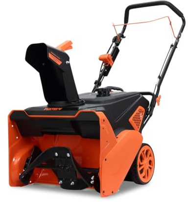 FUXTEC Benzin Schneefräse FX-SF1165, 4,08 PS Motor, 164ccm, Auswurfweite 8 m, 53 cm Arbeitsbreite, kraftvoller Seilzugstarter, 27 kg leicht, kompakt & wendig für Jede Einfahrt