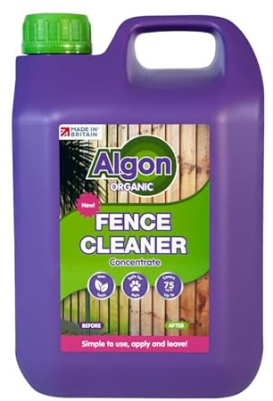Organic Fence Cleaner Concentrate 2.5L – Outdoor Wooden Fence Cleaning Solution for Garden Fences, Panels & Timber Surfaces – Powerful Dirt & Grime Remover