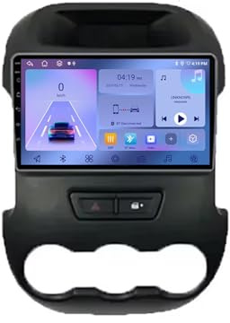 Car Stereo Carplay Radio de Coche para Ford Ranger 3 2011-2016 HD Pantalla Táctil+Llamadas Manos Libres Bluetooth+WiFi, Mandos Volantes, 4 Nuclear 2G+32G