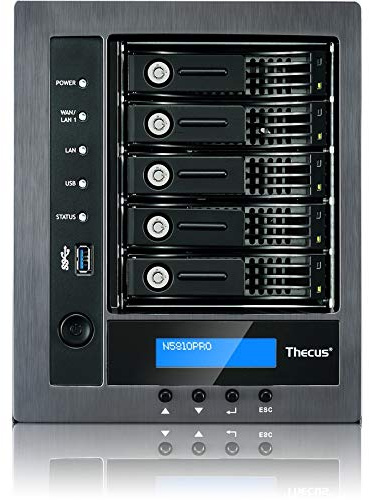 Origin Storage Thecus N5810PRO Ethernet Torre Nero 5 TB HDD SSD Seriale ATA II Serial ATA III 1000 GB 3.5