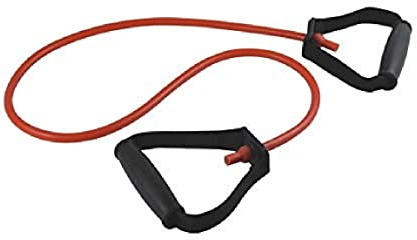 Gima - Latexschlauch mit Griffen aus thermoplastischem Gummi oder TPR, Farbe Rot, Widerstandsstufe Mittel, Länge 125 cm.