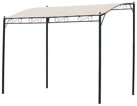 Gazebo Veranda in Acciaio pergola addossata autoportante 3x4 mt Demetra