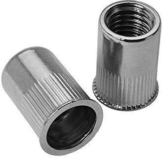 20 Stück Nietmuttern Edelstahl V2A M12 x 24 mm - Blindnietmuttern Einnietmuttern kleiner Senkkopf