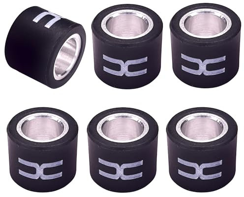 (6x) GALET DE VARIATEUR 19x17 MM 5.5G A 12G MAXI SCOOTER 125CC MOTO MOBYLETTE TENDEUR ROULEAU (8.5g)