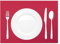 Mank Tischset aus Airlaid Uni | Tischsets 40 x 30 cm für Gastronomie und Feiern |100 Stück (rot)
