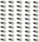 Paquete de 50 bombillas en miniatura de rosca E10 2.5v de 0,3 A CC de color blanco cálido de