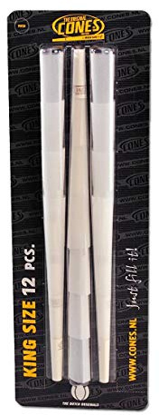 CONES Bl?ttchen und Filter: konische Zigaretten-H?lsen, Joint-H?lsen | King-Size KS, 109 mm | Papier | Blister 12 St?ck Original 'Cones' | von bong-discount