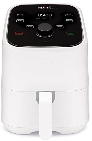 Instant Vortex Mini freidora de aire de 2 cuartos de galón, pequeña freidora de aire que cruje, recalienta, hornea, asa para comidas rápidas y fáciles, incluye más de 100 recetas en la aplicación, es