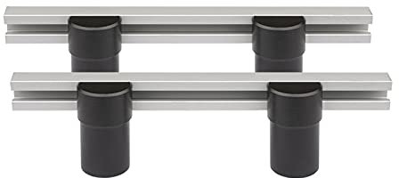 Lot de 2 outils auxiliaires pour table de travail du bois, pour établi de positionnement, pour le bricolage l'arrêt le rabotage des trous de 19/20 mm Pince pour chiens en alliage d'aluminium (19 mm)