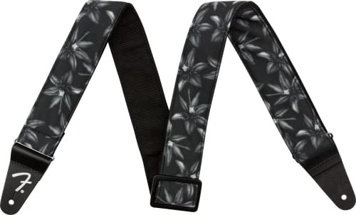 Fender® »HAWAIIAN GUITAR STRAP« Gitarrengurt | Breite: 5cm | Länge: 86-150cm | Farbe: Black Floral