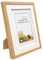 Cadre photo décoratif en bois avec support et double couche de cadre fin (bois blanc, 20 x 30 cm)