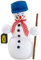 Seiffener Volkskunst | Räuchermännchen | Räucherfigur 14 cm | Schneemann | Original Erzgebirge | 12218 | als Wanderer