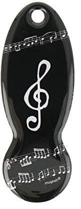 mugesh kundvagnslösare violinnyckel – vacker present till musiker, svart, En Storlek