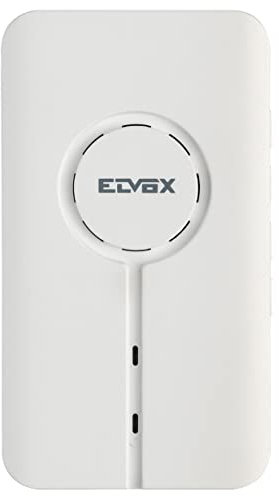 VIMAR 40961 Doorchime campanello senza fili per doorbell 40960, tecnologia radio 433 MHz, regolazione volume, da tavolo o parete, alimentazione 2 batterie non ricaricabili AA o 5V connettore USB-C