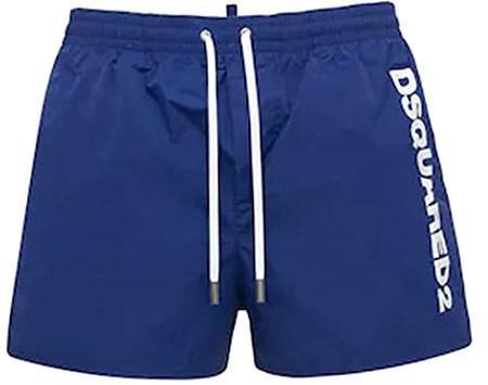 DSQUARED2 BEACH SHORT COSTUME BAGNO UOMO MARE PISCINA BOXER MIDI D7B644260 Taglia 54 Colore principale ROYAL