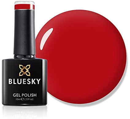 Bluesky Gel Nail Polish, AW22, Autumn 2022, Sleek Chic - AW2205, Red, Long Lasting, Chip Resistant, 10ml (Requires Drying Under UV or LED Lamp)