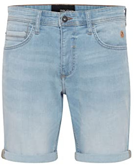 Blend 20715430 Herren Jeans Shorts Kurze Denim Shorts Multiflex mit Stretch Twister Fit Slim/Regular Fit, Größe:2XL, Farbe:Denim Bleach Blue (200288)