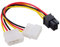 CY Dual 4Pin auf PCIE 6Pin Netzteil Adapter Konverter Kabel für EPS 12V Grafikkarte Duales 4-Pin-zu-PCIE-6-Pin-Netzteil-Adapter-Konverterkabel für EPS 12V-Grafikkarte