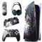 PlayVital Adesivo Skin per ps5 Disc Edition Console,Sticker Decal Cover Vinile per Controller Telecomando Cuffie Base di Ricarica,Pagliaccio Sangue