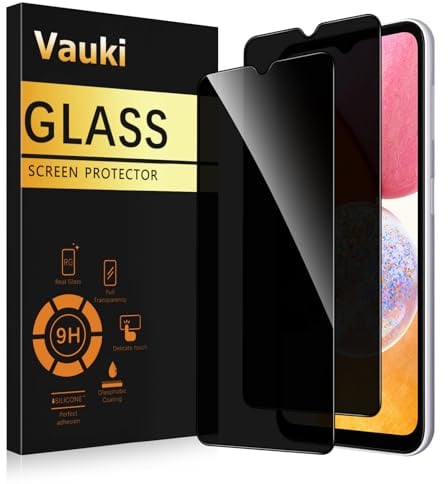 Vauki Verre Trempé pour Samsung Galaxy A22 5G Anti Espion 2 Pièces,Anti-Espion Film de Protection D'écran,Dureté 9H,Anti-Rayures,Sans Bulles,Anti-Spy Privacy Protecteur Vitre pour Samsung Galaxy A22