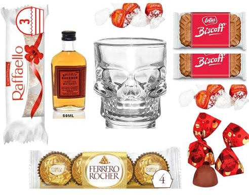 Mini Whisky 50ml Shot Glass Chocolates Gifts (Bulleit Bourbon)