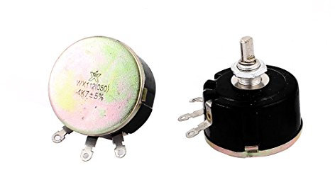 IPUDIS 2 Stück 5 W 4,7 K Ohm Variabler Widerstand 3-poliger Draht Potentiometer