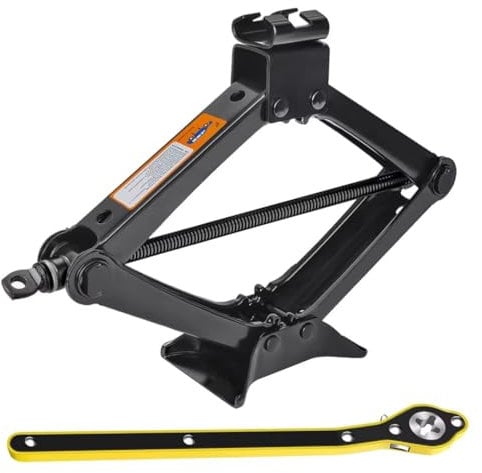 Wagenheber 3T, Scherenwagenheber Profi Set, Car Jack Stabil Max Hubhohe 440mm, Autoheber Mit Ratsche Max Tragkraft 3000kg für SUV, LKW, PKW