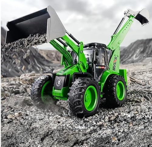 s-idee® S1579 Rc Pale gommate + braccio escavatore verde 1:14 proporzionale! 2,4 GHZ