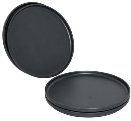 Bo-Camp Patom Frühstücksteller, 4-teilig, anthrazit, Ø 20cm