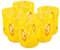 MurArt Bicchieri di Murano Set da 6 bicchieri da 400ml Collezione Tower in vetro soffiato a mano in lavorazione artigianale Made in Italy (Giallo, Bicchiere 6pz)