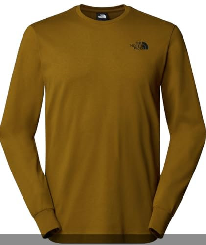 The North Face Men's L/S Redbox T-Shirt, Moss Green, L